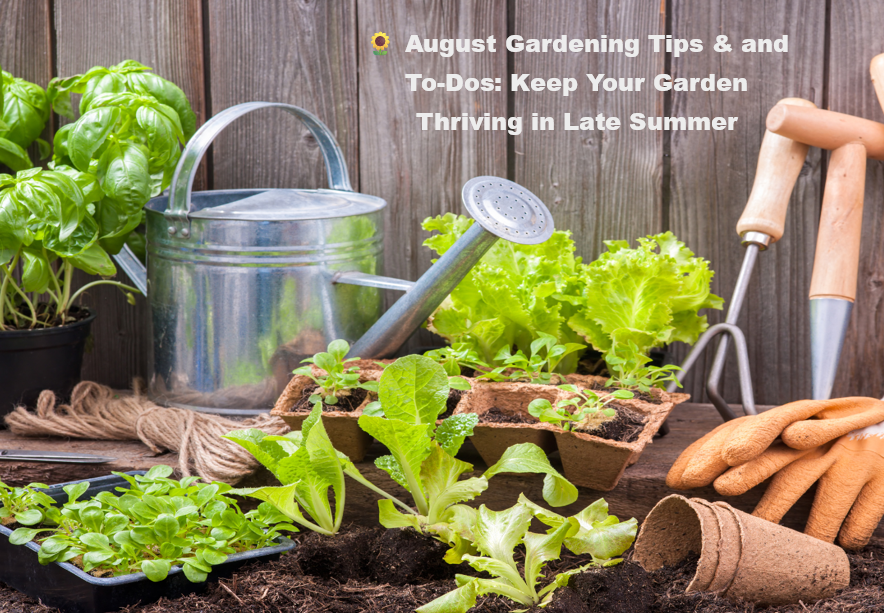 🌻 August Gardening Tips & and To-Dos: Keep Your Garden Thriving in Late Summer
