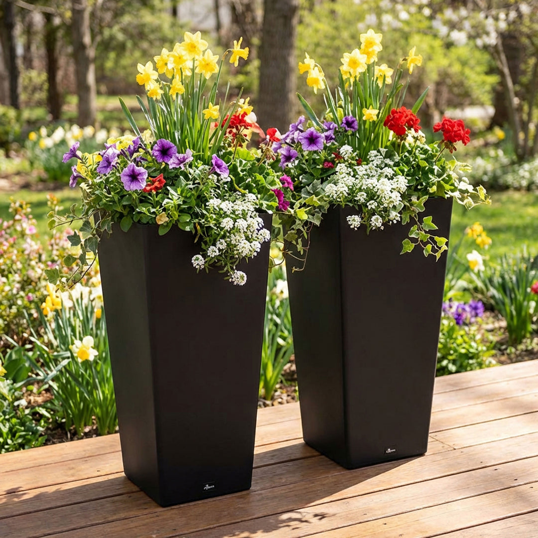 Soil Saver Composter + Planter Bundle (2-Pack Aventis Planters)