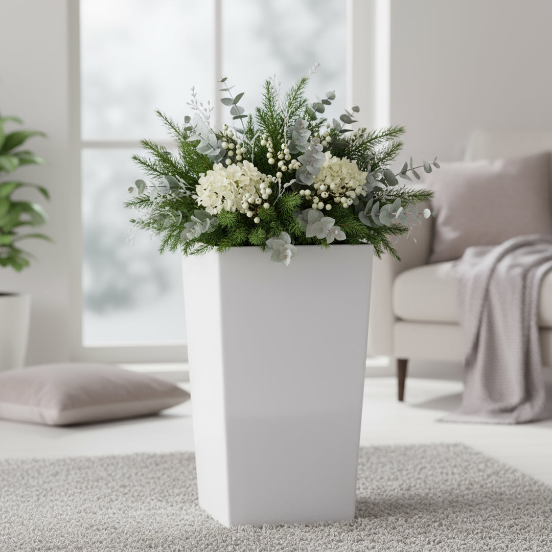 Modena Self-Watering Planter, Square Taper