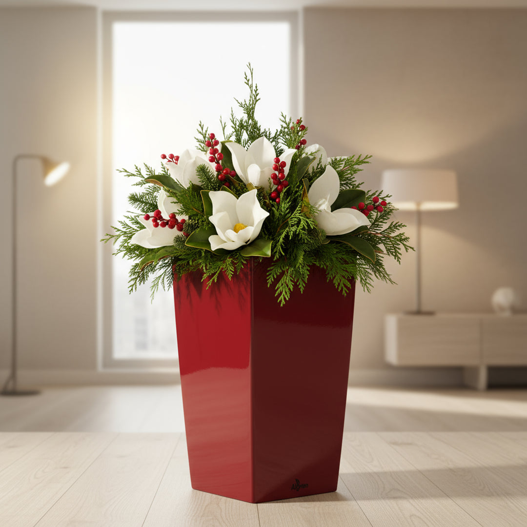 Modena Self-Watering Planter, Square Taper