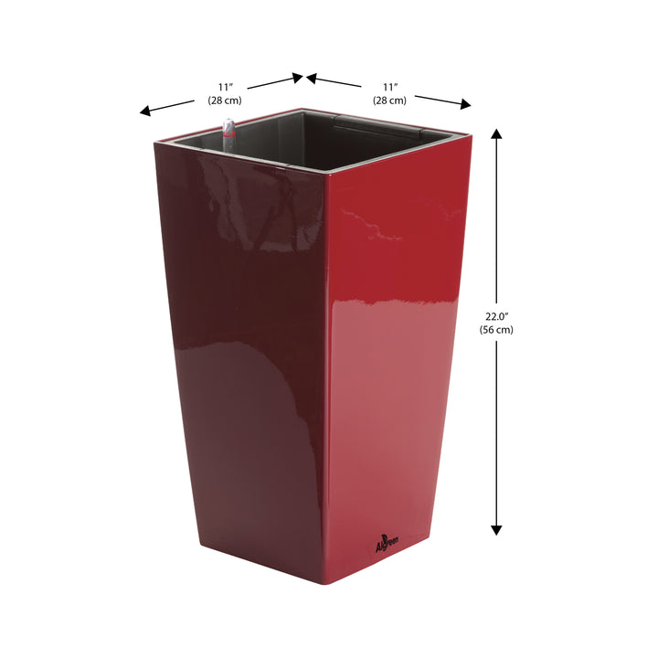 Modena Self-Watering Planter, Square Taper