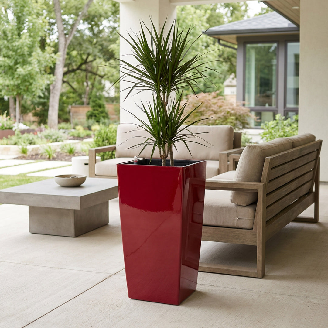 Modena Self-Watering Planter, Square Taper