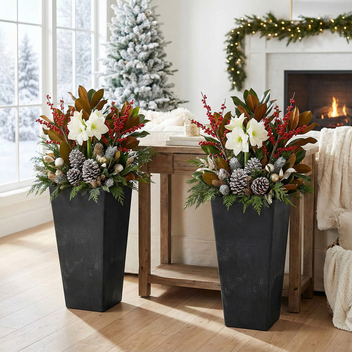 Square Planters, 2-Pack