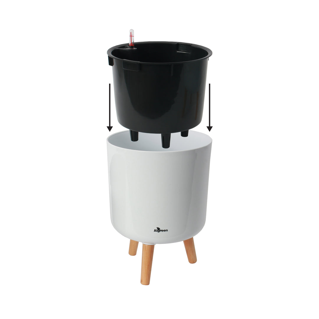 self watering planter with stand Self Watering Planter with Stand – Modena Indoor