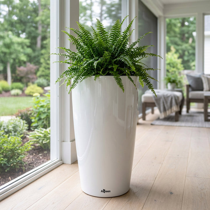 Modena Self-Watering Planter, Round Taper