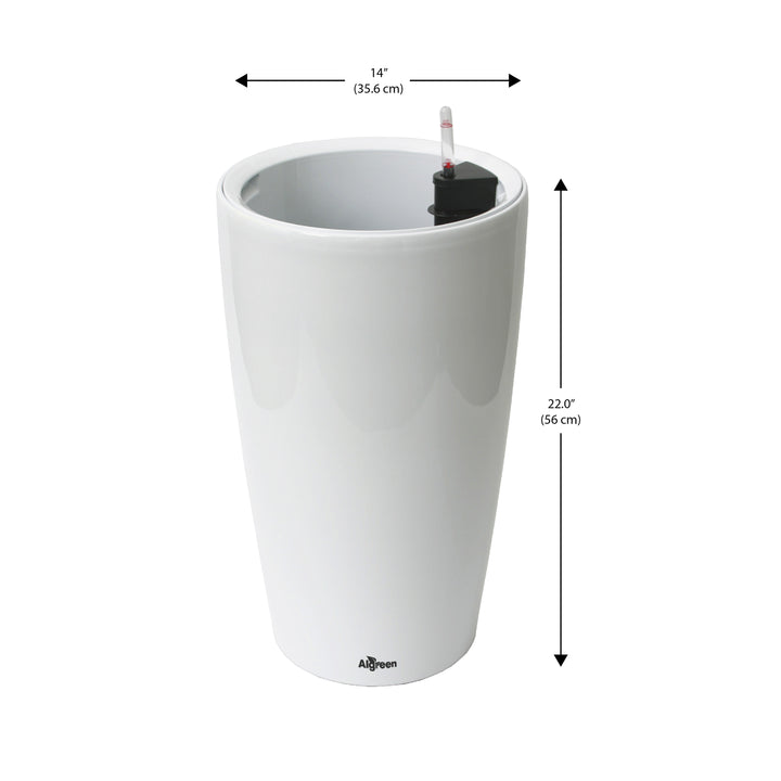 Modena Self-Watering Planter, Round Taper