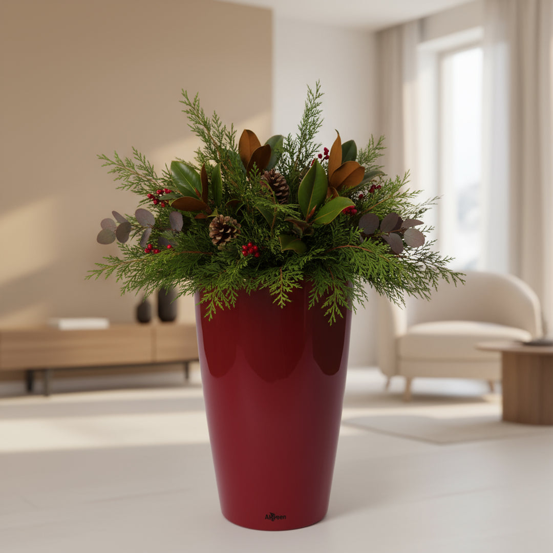 Modena Self-Watering Planter, Round Taper