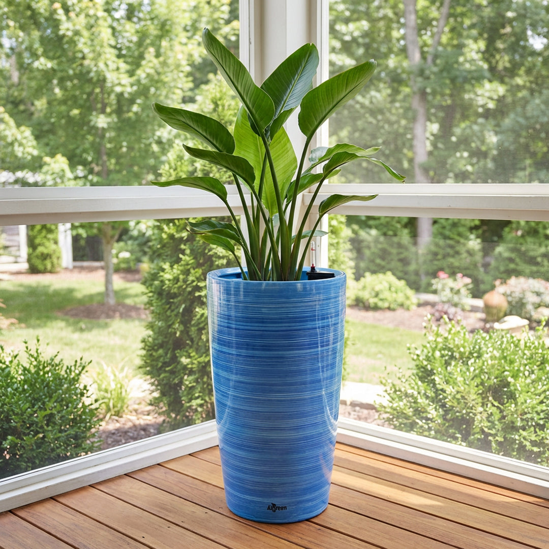 Modena Self-Watering Planter, Round Taper