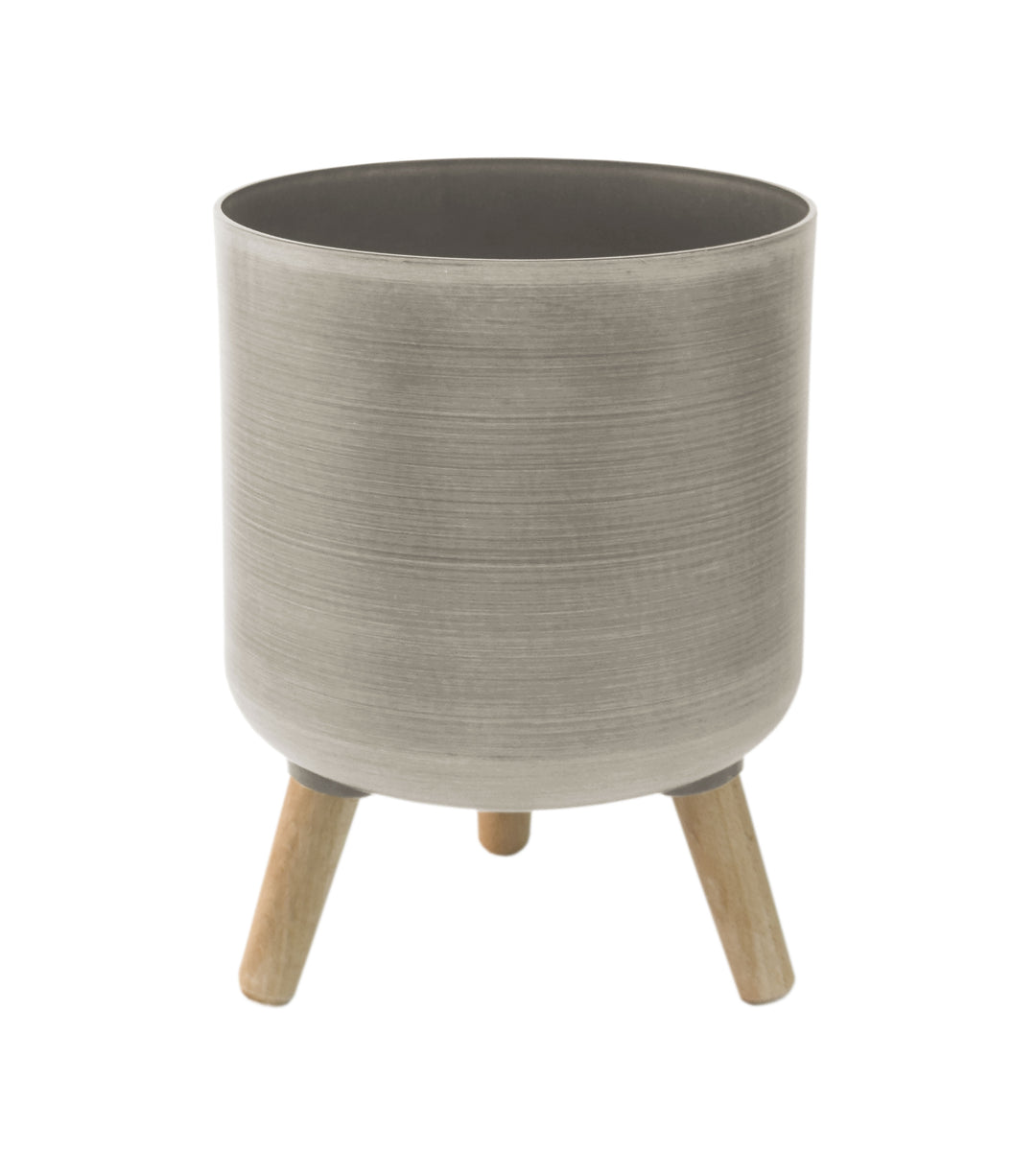 Modena Planter with Stand, Brushed