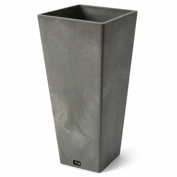 Valencia 24" Square Taper Planter with Watering Tray