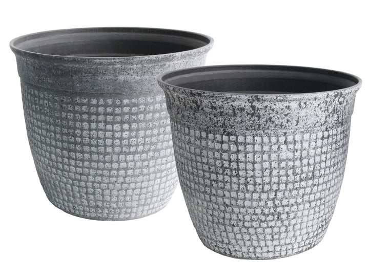 Acerra Mosaic Planter, 2 Pack