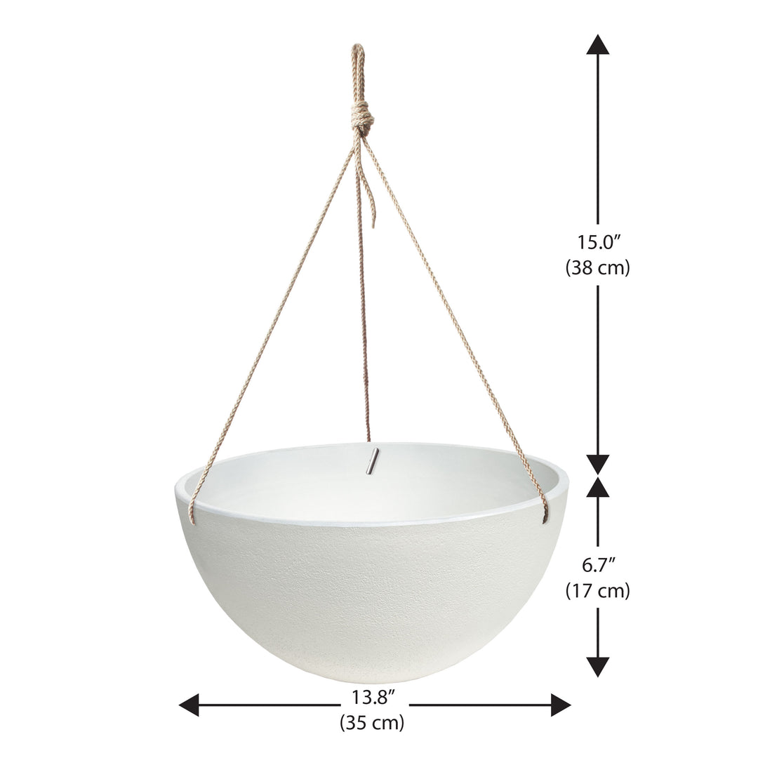 large white hanging planter Acerra Hanging Basket, 2-Pack – Algreen Products