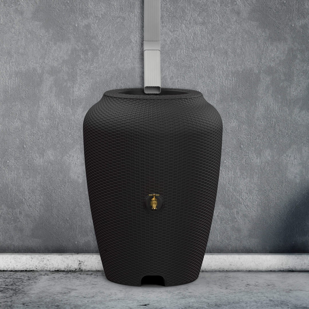 Wicker Rain Barrel, 50 Gallon