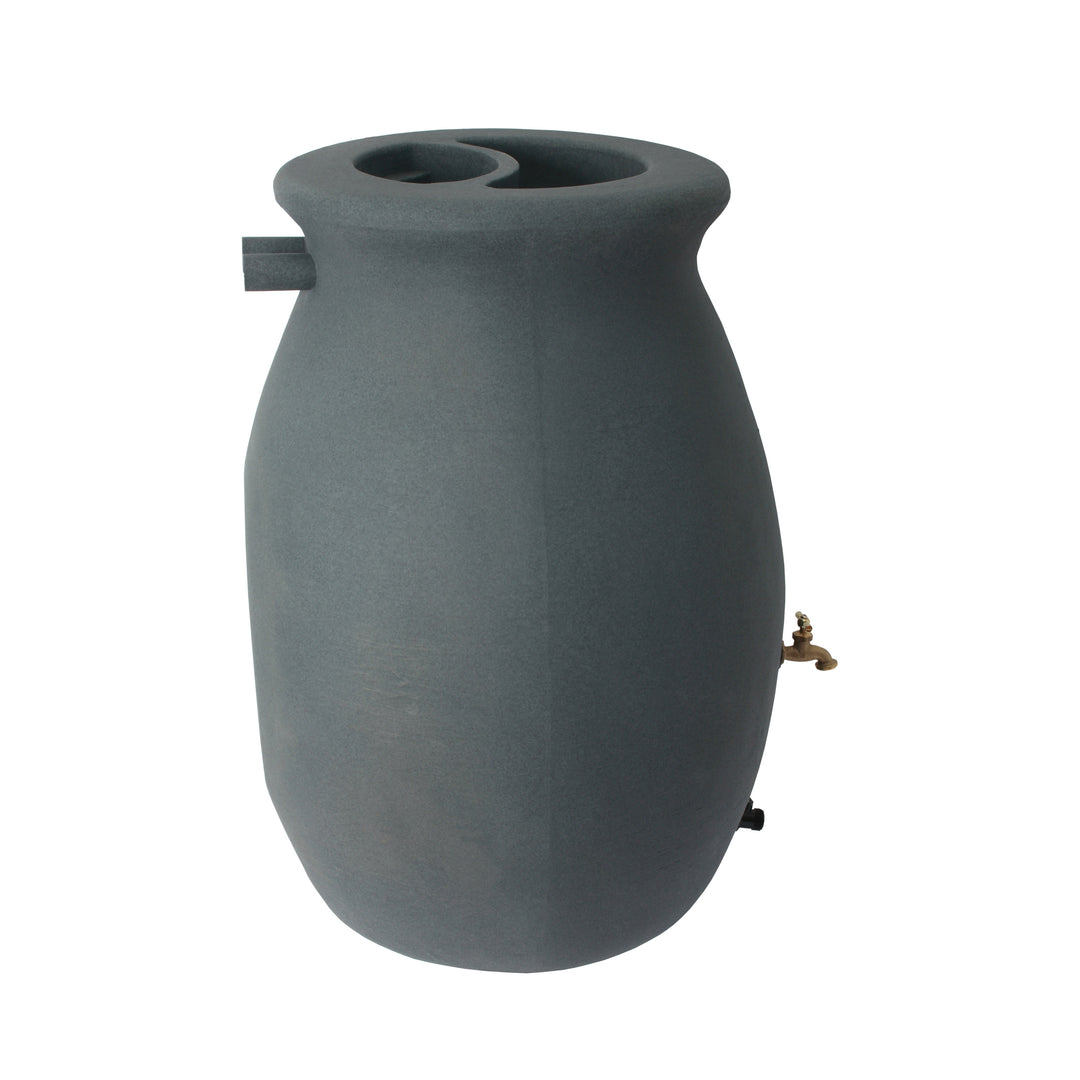 Flat Back Castilla Rain Barrel, 50 Gallon
