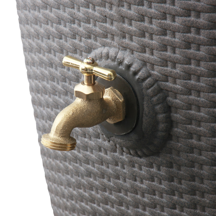 Wicker Rain Barrel, 50 Gallon