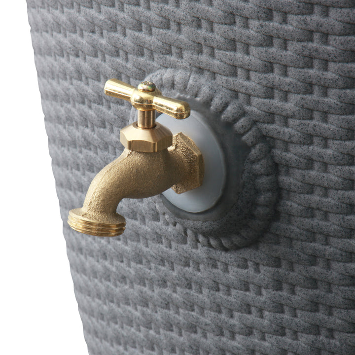 Wicker Rain Barrel, 50 Gallon