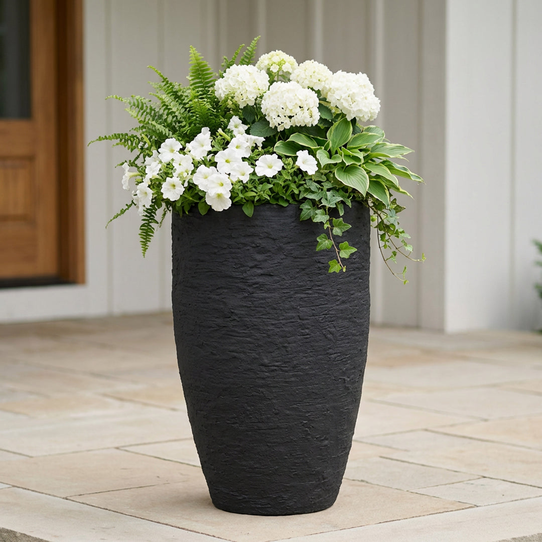 self watering planter outdoor Self Watering Planter – Athena Tall Outdoor Planter