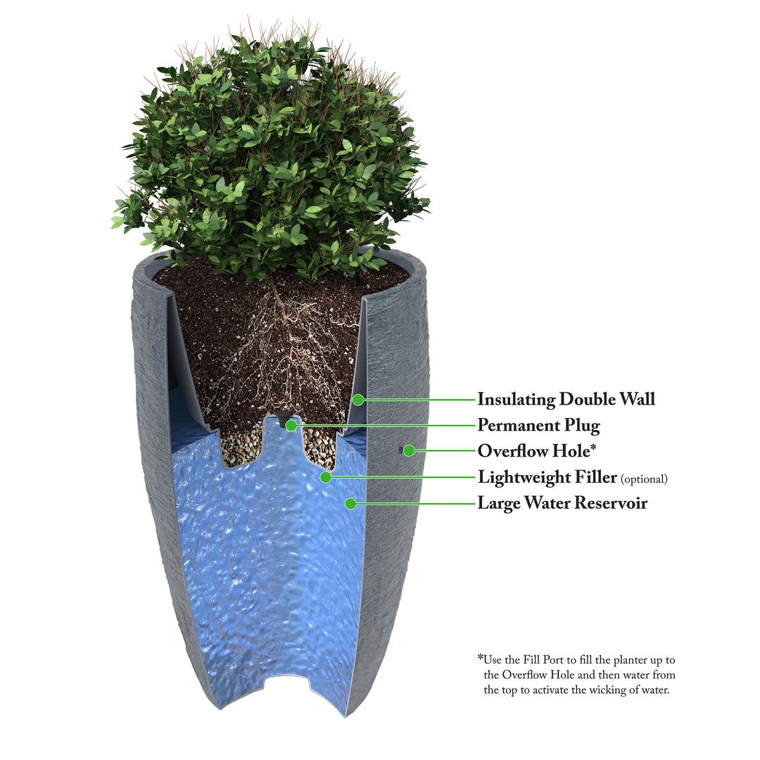 walgreens plant pots Self Watering Planter – Athena Tall Outdoor Planter
