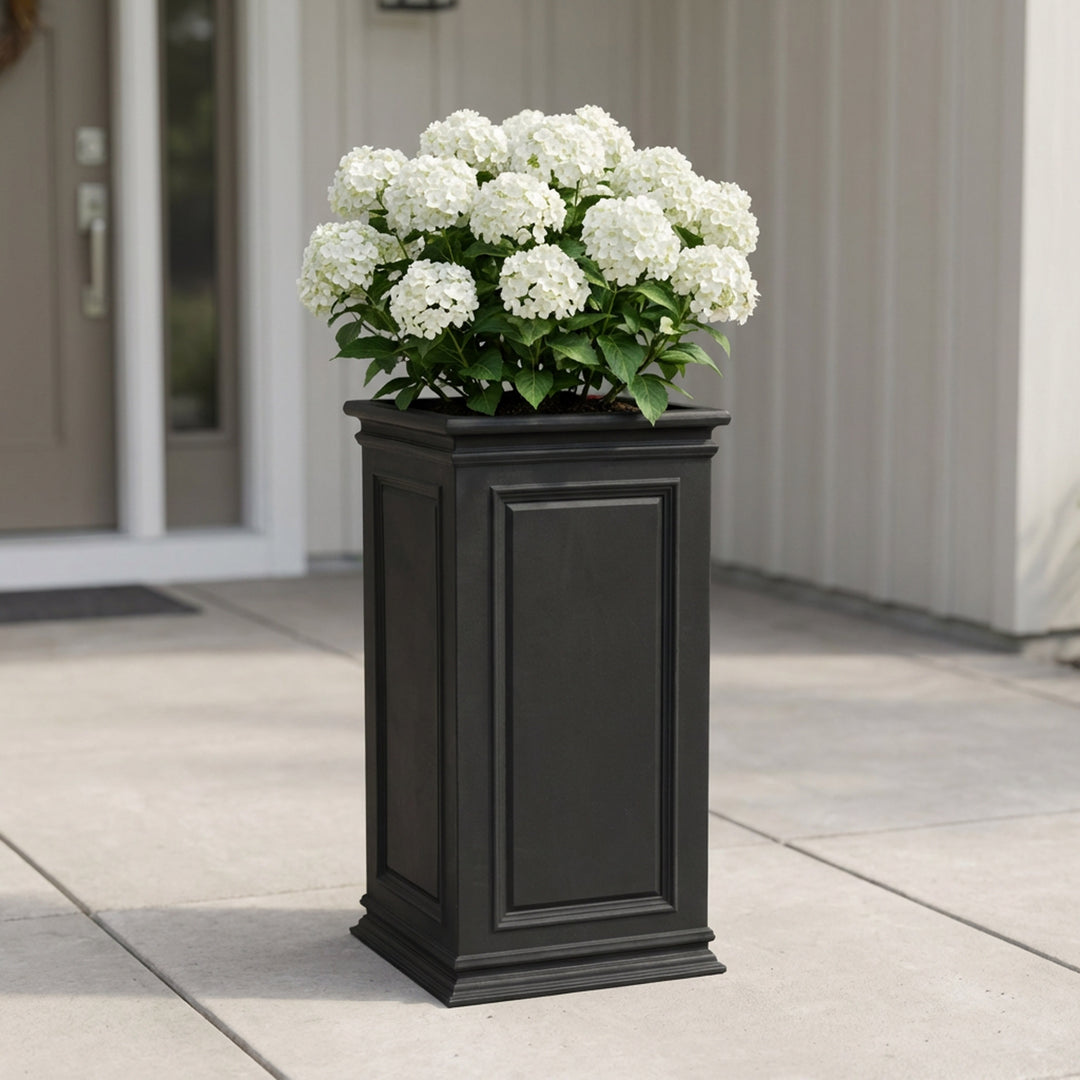 algreen covington self watering box planter Self Watering Planter – Covington Tall Square Pillar