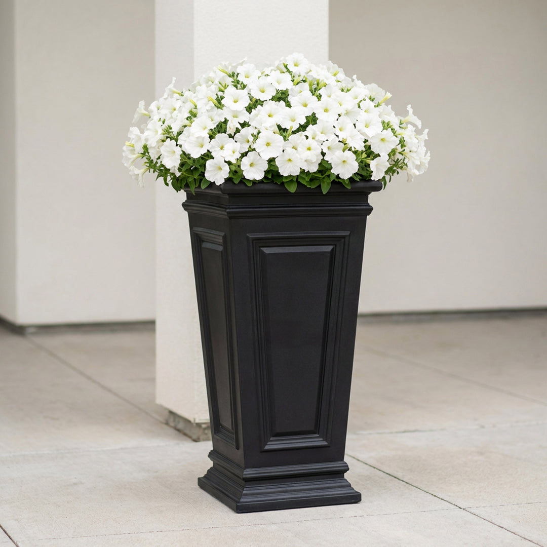 tall pot planter Self Watering Planter – Covington Tall Square Taper