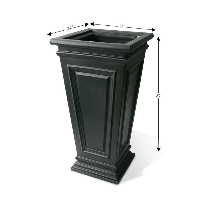 Covington Self-Watering Planter, Tall Square Taper
