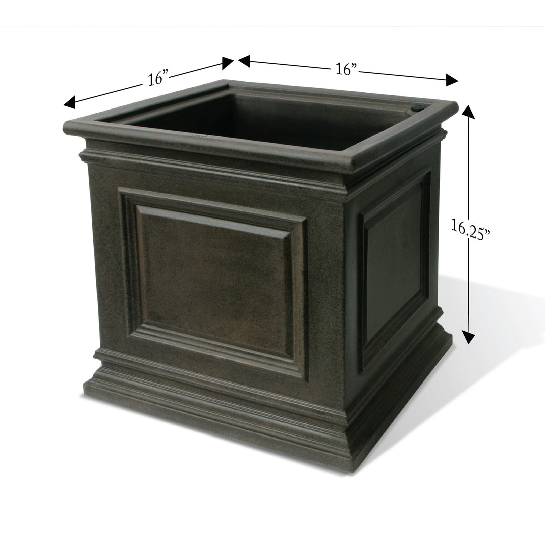 Algreen Products 88305 20 X 20 In. Covington Self Watering Planter 20 In By 20 In Charcoalstone Algreen Products 88305 20 X 20 In. Covington Self Watering Planter 20 In By 20 In Charcoalstone