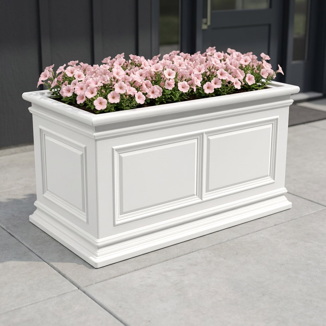 algreen covington self watering box planter Self Watering Planter – Covington Rectangular Trough