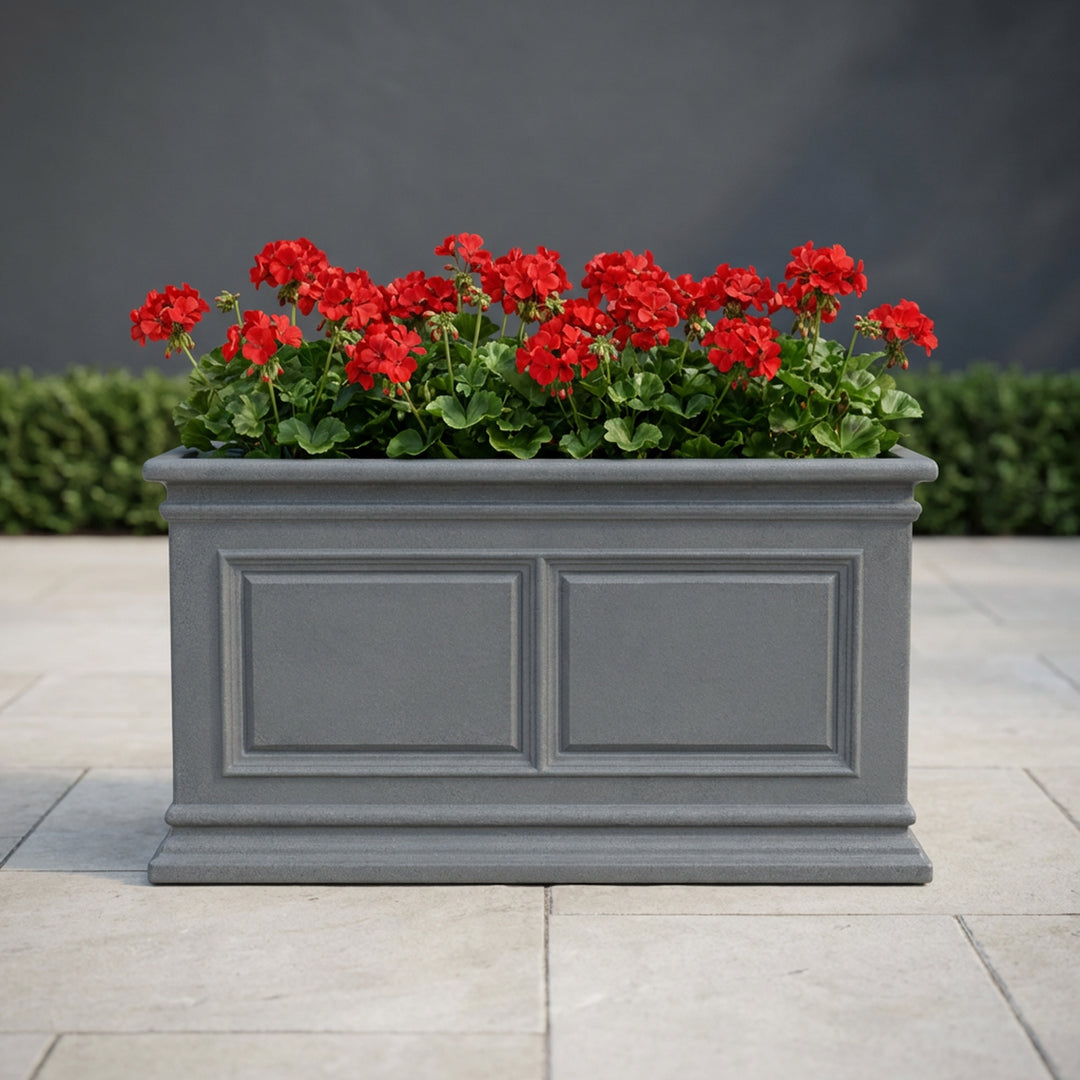 self watering planter trough Self Watering Planter – Covington Rectangular Trough