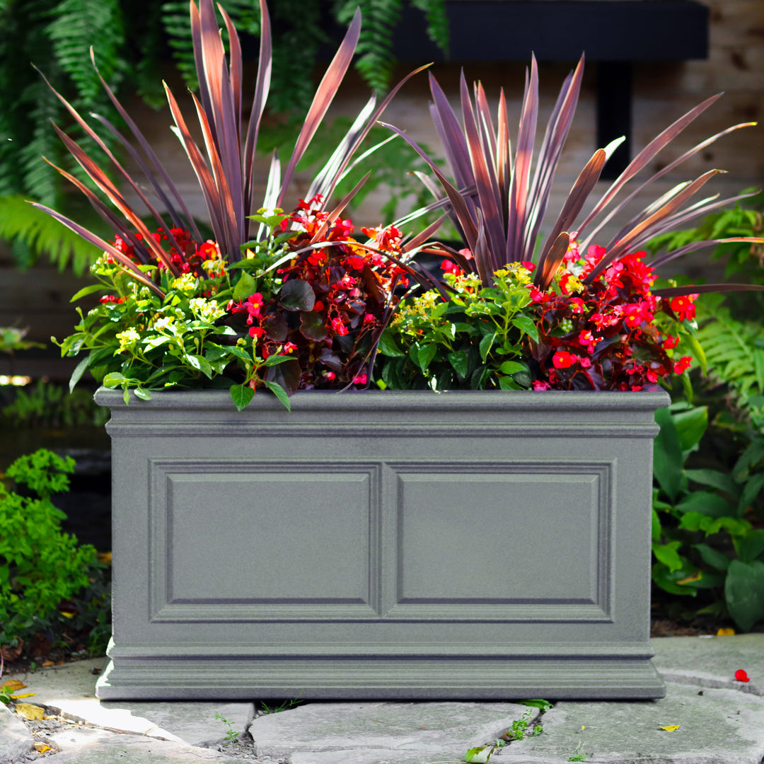 algreen covington self watering box planter Self Watering Planter – Covington Rectangular Trough
