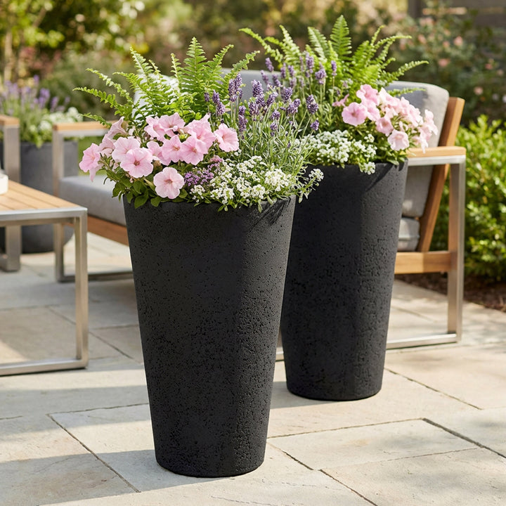 Crete Self-Watering Planter, Tall (2-Pack)