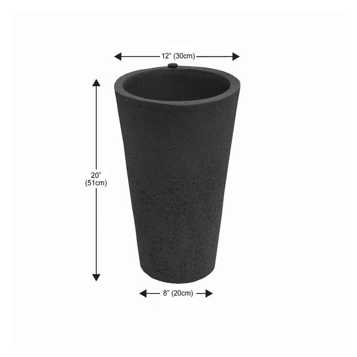 Crete Self-Watering Planter, Tall (2-Pack)