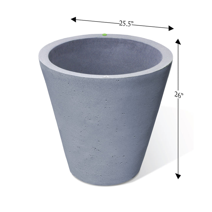 Crete Self-Watering Planter, Round
