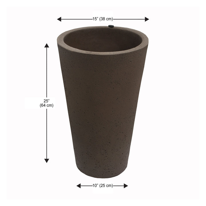 Crete Self-Watering Planter, Tall