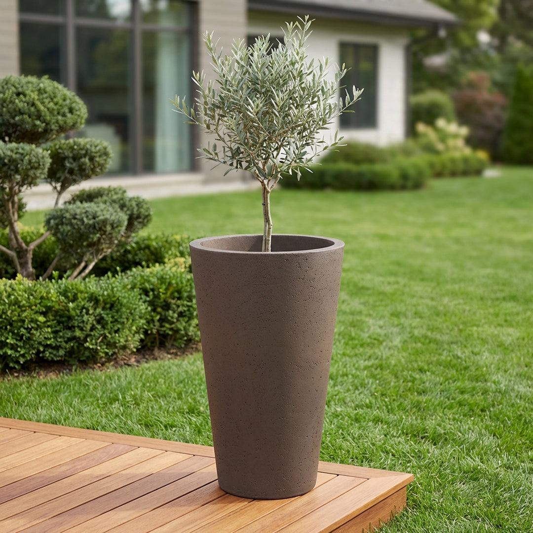 Crete Self-Watering Planter, Tall