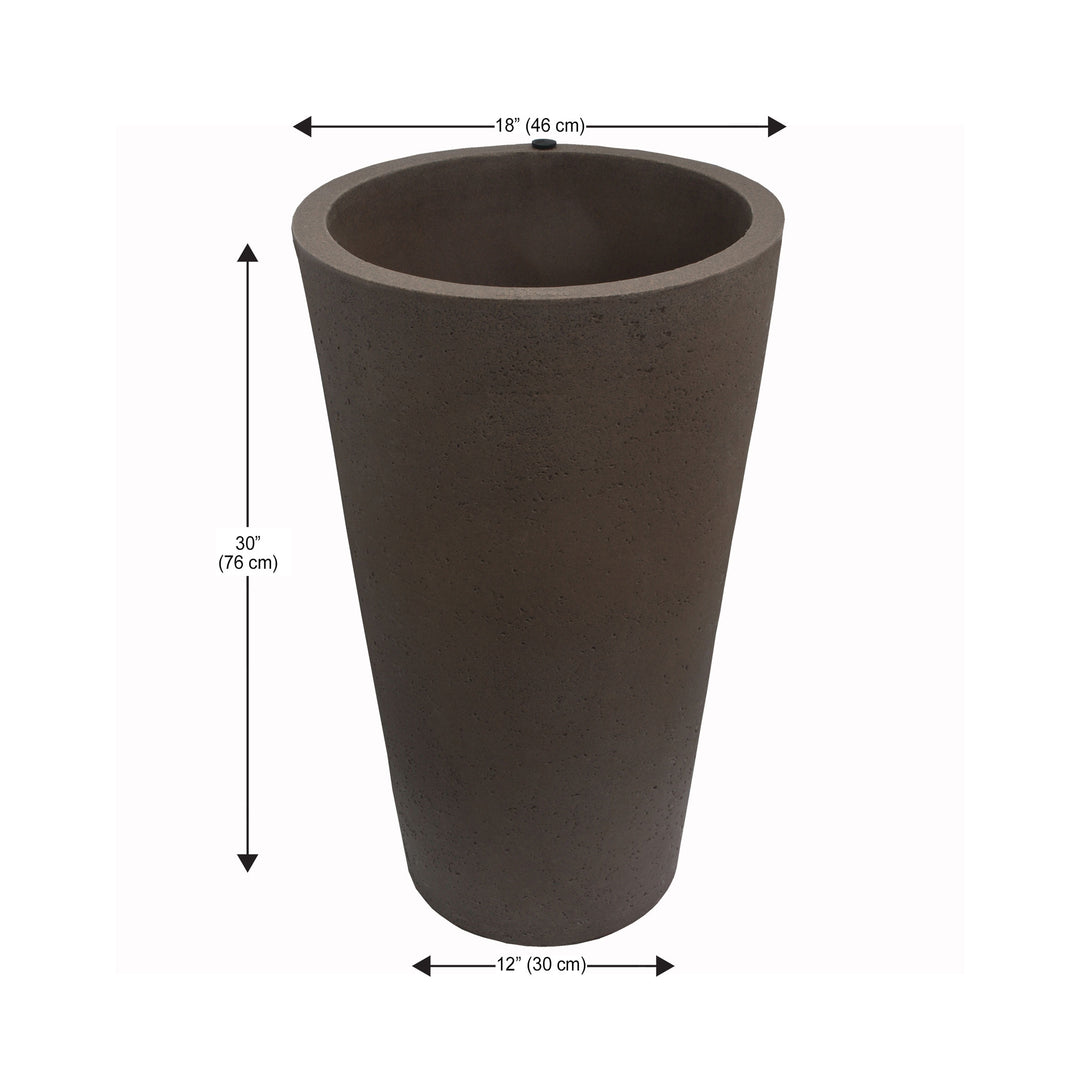 Crete Self-Watering Planter, Tall