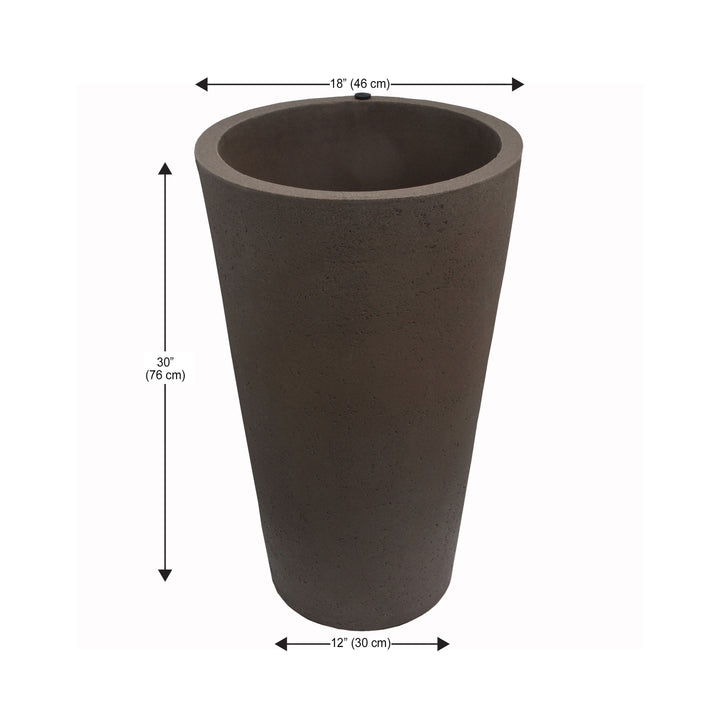 Crete Self-Watering Planter, Tall