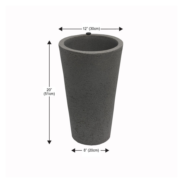 Crete Self-Watering Planter, Tall