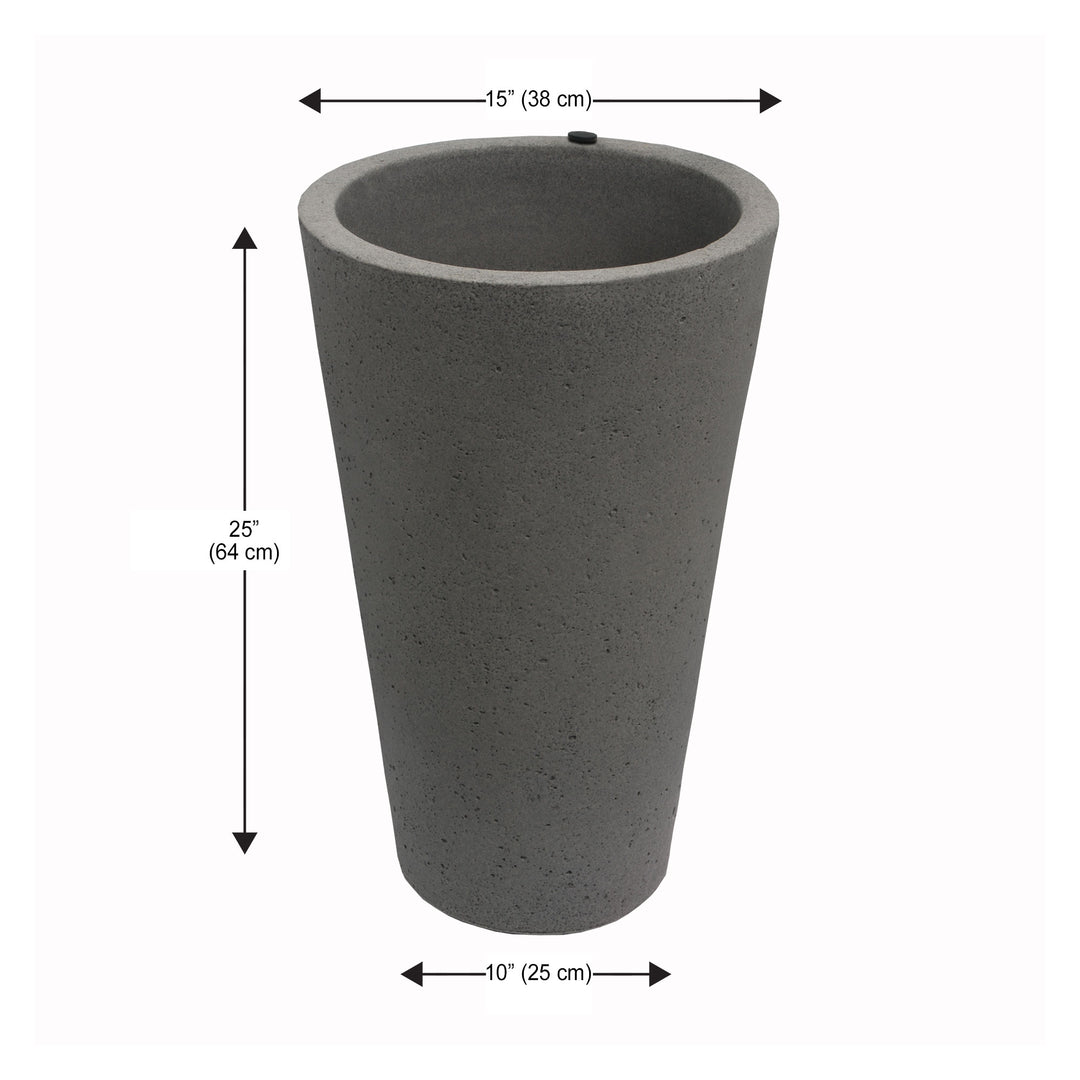 Crete Self-Watering Planter, Tall