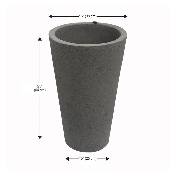 Crete Self-Watering Planter, Tall