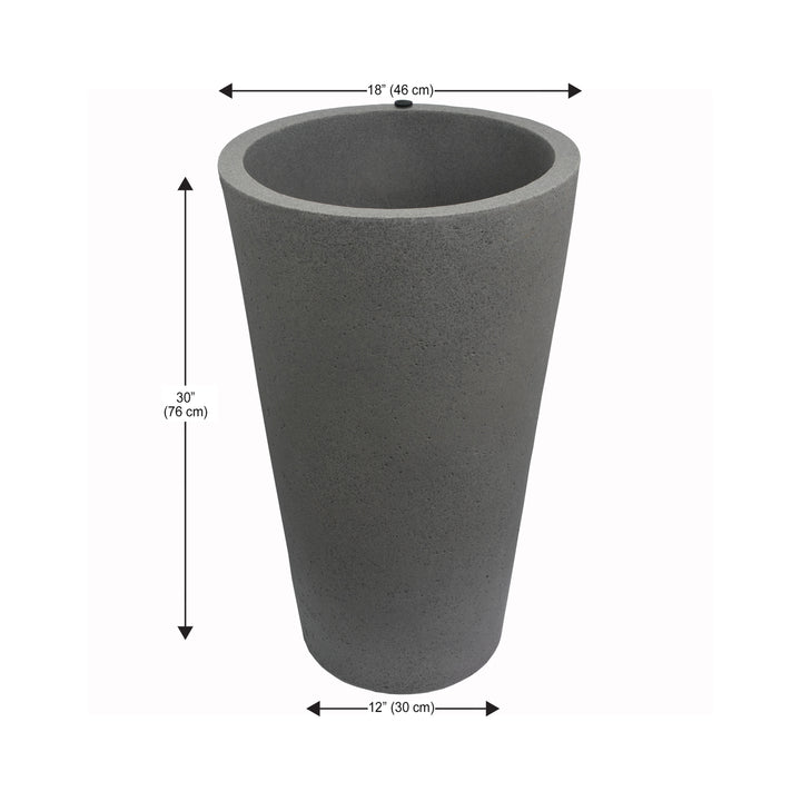 Crete Self-Watering Planter, Tall