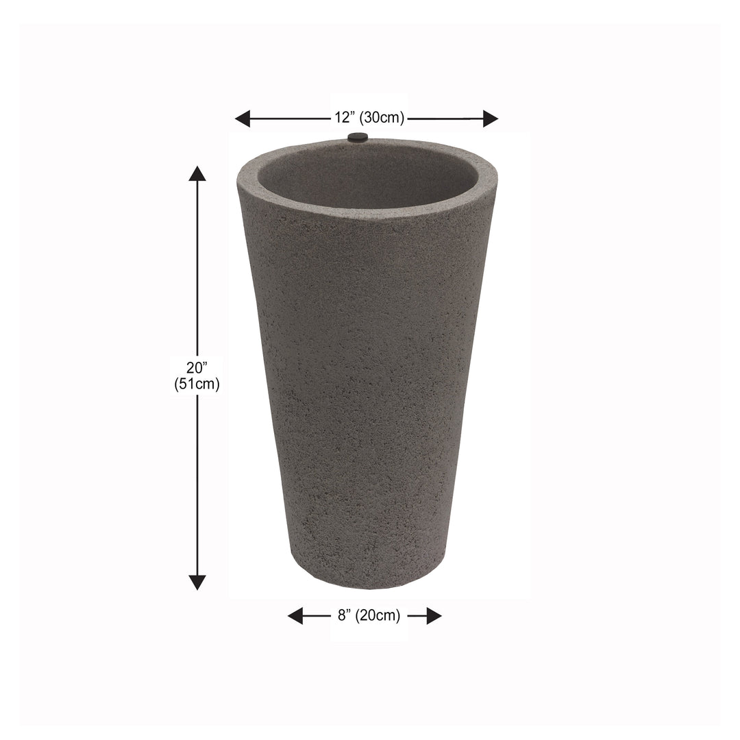 Crete Self-Watering Planter, Tall (2-Pack)