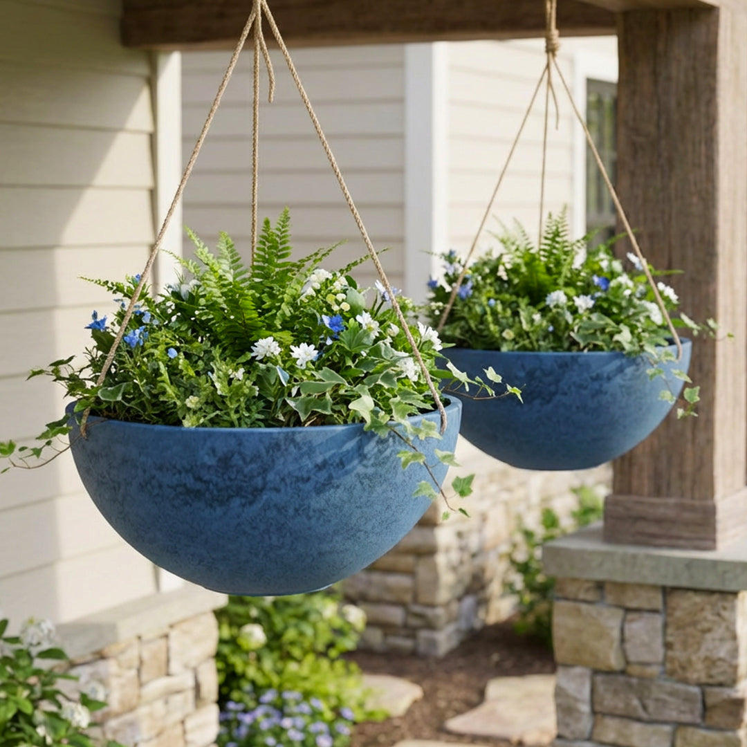 outdoor hanging planter Acerra Hanging Basket, 2-Pack – Algreen Products