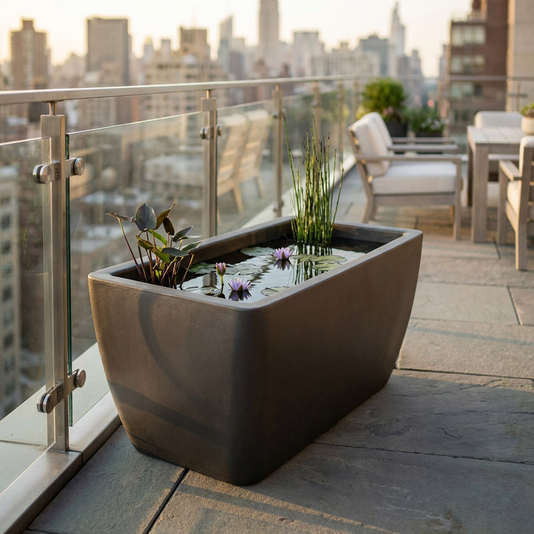 Manhattan Balcony Planter and Pond