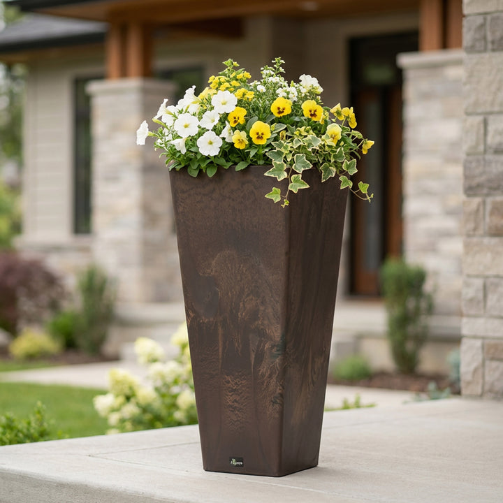 Square Planter with Watering Tray