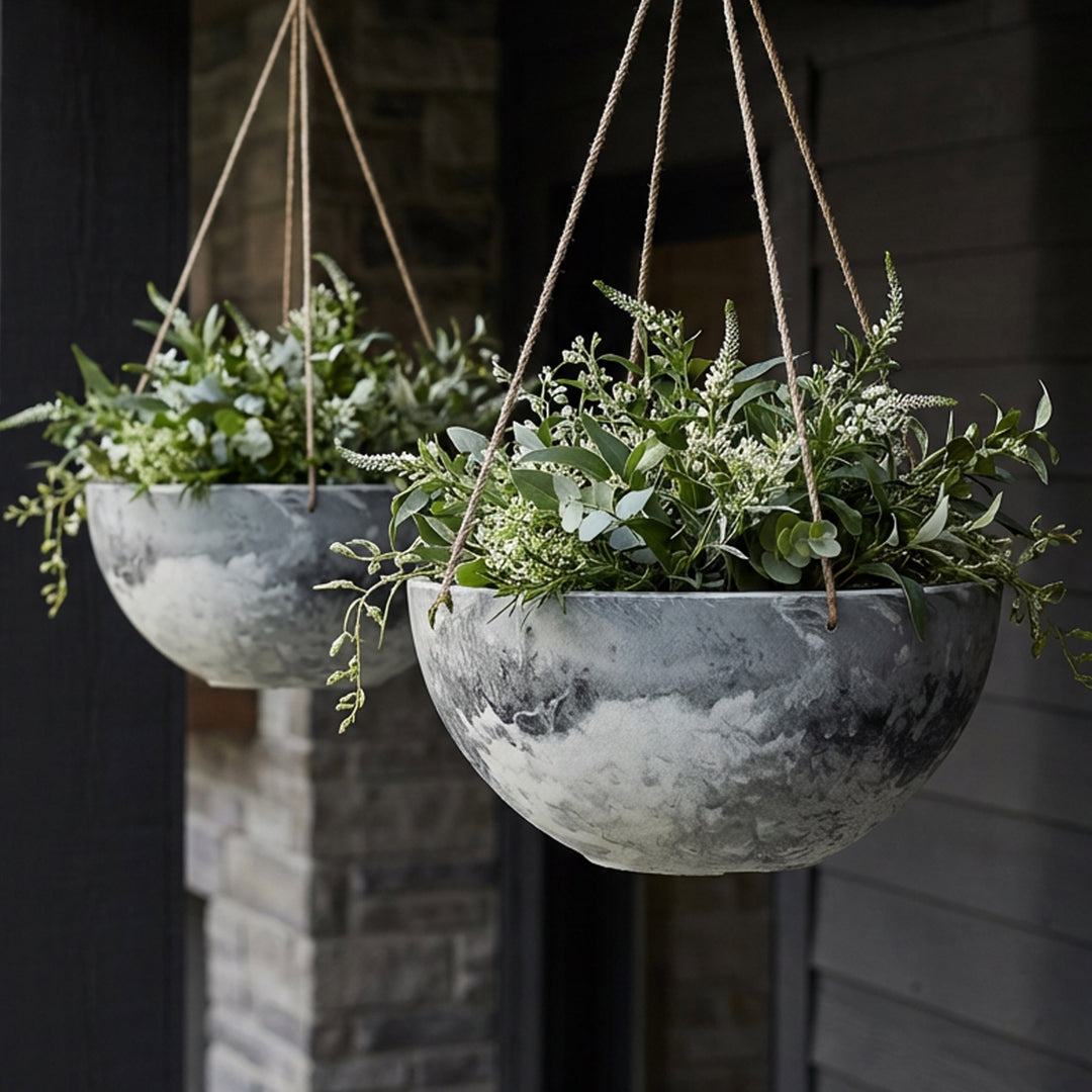 hanging plant buckets Acerra Hanging Basket, 2-Pack – Algreen Products