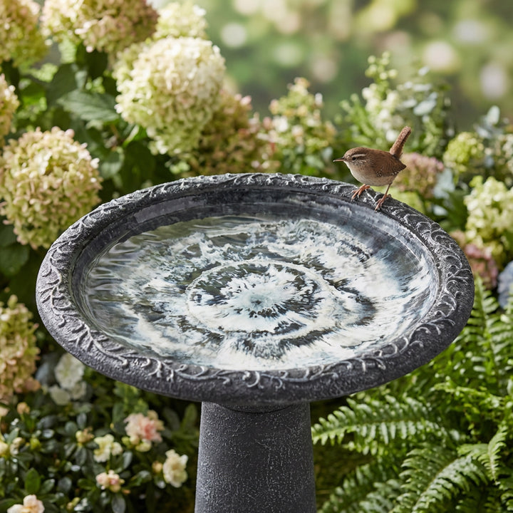 Marbled Glaze Bird Bath