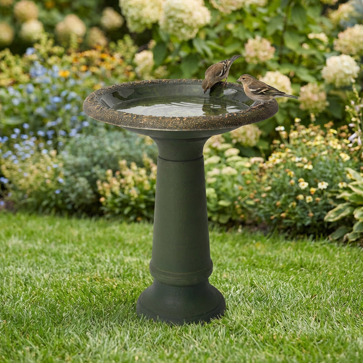 Marbled Glaze Bird Bath