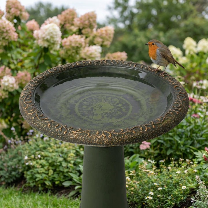 Marbled Glaze Bird Bath