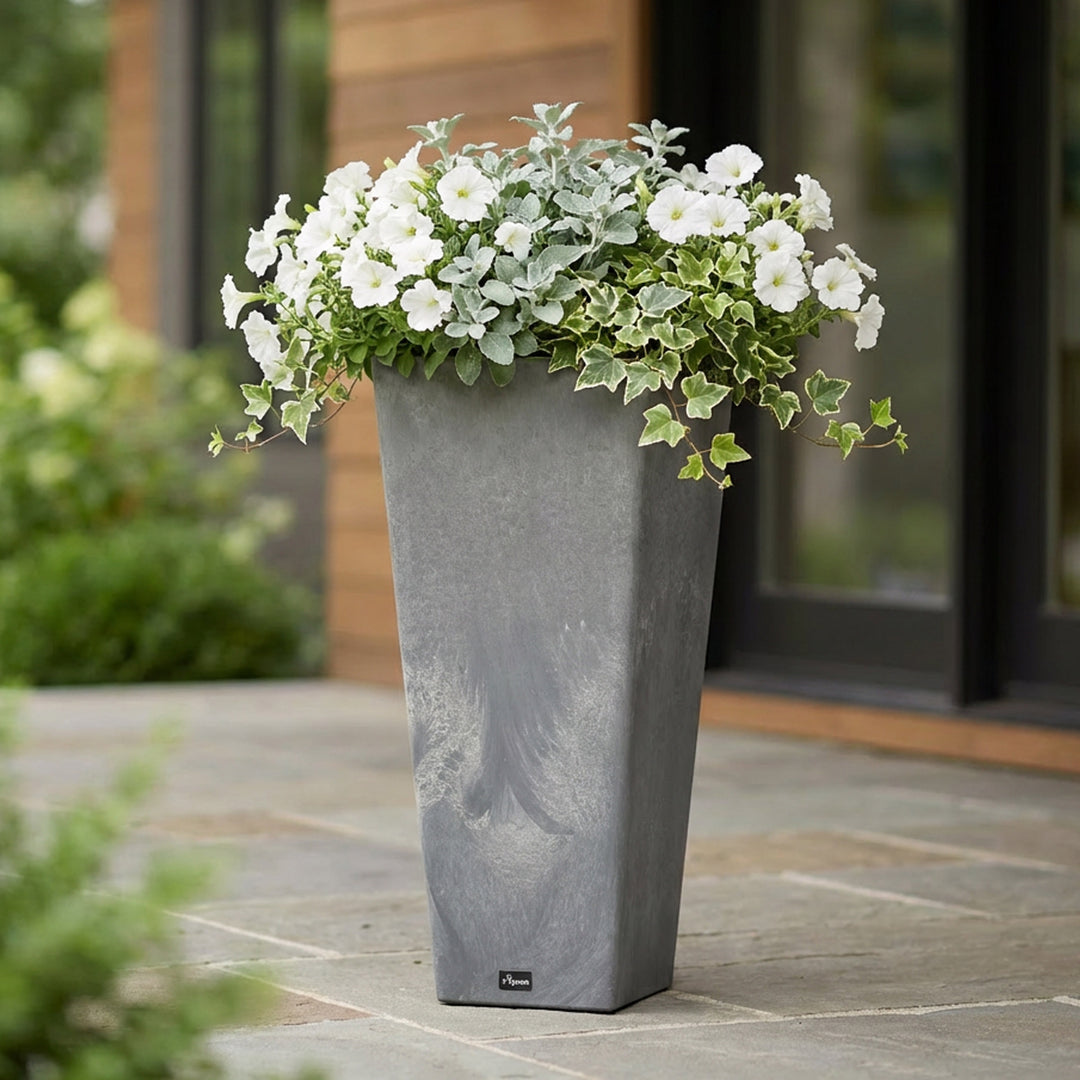 Square Planter with Watering Tray