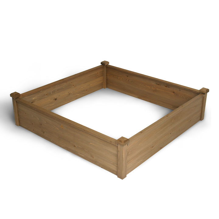 Wood Raised Garden Bed 4x4 ft – 12" Deep, Easy Assembly, Modular Planter Box